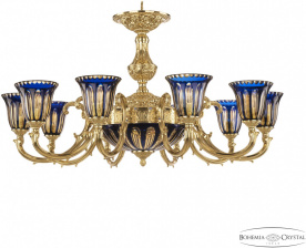 Подвесная люстра Verona 72209P/10/250 G P2 U Amber-Blue/H-1H