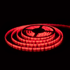 Светодиодная лента 24V 14,4W IP65 Лента светодиодная 24V 14,4W 60Led 5050 IP65 красный, 5м