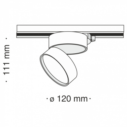 Трековый светильник Track lamps TR007-1-18W3K-B фото 2