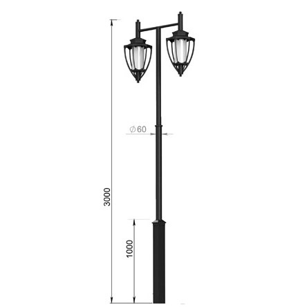 Наземный фонарь Denaly  600-32/b-06 фото 2