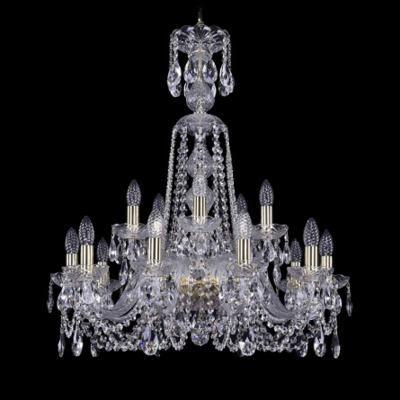 Подвесная люстра 1402 1402/10+5/240/XL-77 G фото 1
